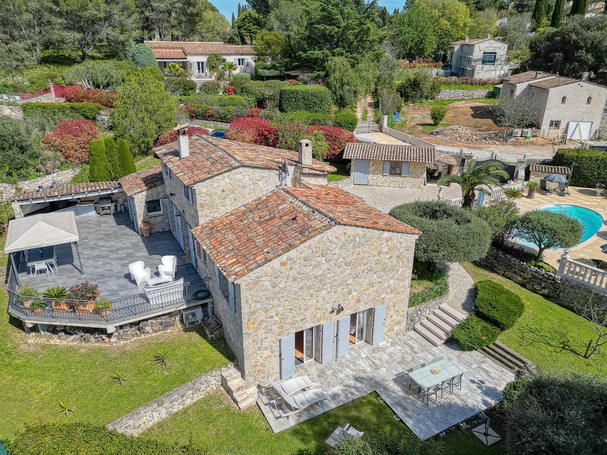 Gite Les Pins Climatise Piscine Chauffee Jardin Peymeinade Exterior photo